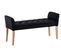 Banquette Style Chersterfield Cleopatra En Tissu Noir /antique Clair