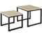 Tables Basses Gigognes - Set De 2 - Lot De 2 Tables D'appoint Empilables, Fbt42-n