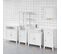 Meuble Bas De Salle De Bain Armoire Toilette Buffet Commode – Blanc, Frg204-w