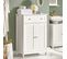 Meuble Bas De Salle De Bain Armoire Toilette Buffet Commode – Blanc, Frg238-w