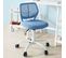 Chaise De Bureau Ergonomique Fauteuil Pivotant Chaisepour Ordinateur Hauteur Réglable Bleu, Fst64-bl