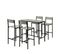 Set De 1 Table + 4 Chaises Ensemble Table De Bar,  Ogt14-hg