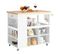 Desserte Sur Roulettes Cuisine Buffet Avec Grand Espace De Rangement, Fkw97-wn