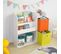 Étagère De Rangement Pour Livres Et Jouets Enfant Bibliothèque Avec 2 Paniers, Kmb37-w