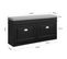 Banc De Rangement À Chaussures Armoire À Chaussures 2 Abattants Avec Coussin – Noir, Fsr64-sch