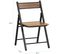 Chaise Pliante Robuste En Bois Et Métal Chaise Visiteur Chaise Pliable Style Industriel, Fst88-pf