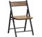 Chaise Pliante Robuste En Bois Et Métal Chaise Visiteur Chaise Pliable Style Industriel, Fst88-pf