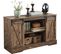 Meuble Bas Placard De Rangement Commode Avec Porte De Grange Coulissante, Fsb60-n