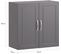 Meuble Haut Armoire De Toilettes Salle De Bain Suspendue 2 Portes Gris, Frg231-dg