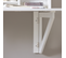 SoBuy Bureau Table Murale Rabattable, Blanc, 90x78x60cm, FWT07-II-W