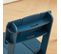 Chaise En Bois Hauteur D'assise 41cm, Structure Assemblée En Tenons Et Mortaises, Bleu, Hfst01-b