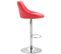 Lot De 2 Tabourets De Bar Lazio Similicuir Rouge