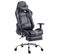 Fauteuil De Bureau Gamer Limit V2 En Similicuir Noir / Gris/avec Repose-pieds