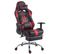 Fauteuil De Bureau Gamer Limit V2 En Similicuir Noir / Rouge/avec Repose-pieds