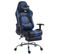 Fauteuil De Bureau Gamer Limit V2 En Similicuir Noir / Bleu/avec Repose-pieds