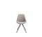 Chaise Toulouse Tissu Pieds Ronds Gris/gris