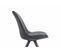 Chaise Toulouse Tissu Pieds Ronds Gris Foncé/gris