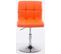 Lot De 2 Chaises Lounge Palma V2 En Similicuir Ajustable Et Pivotant Orange