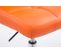 Lot De 2 Chaises Lounge Palma V2 En Similicuir Ajustable Et Pivotant Orange