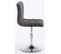 Lot De 2 Chaises Lounge Palma V2 En Tissu Gris Foncé