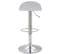 Lot De 2 Tabourets De Bar Design Lana V2 Similicuir Blanc /chrome