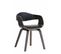 Chaise Retro Kingston En Similicuir Noir / Gris