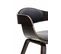 Chaise Retro Kingston En Similicuir Noir / Gris