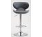 Lot De 2 Tabourets De Bar Las Vegas V2 Similicuir Gris/chrome