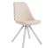 Chaise De Visiteur Laval Pieds Carrés Nature Crème/blanc