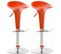 Lot De 2 Tabourets De Bar Saddle Orange