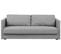 Canapé Convertible 3 Places En Tissu Gris Clair Eksjo