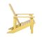 Chaise De Jardin Bois D'ingénierie Jaune Adirondack