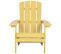 Chaise De Jardin Bois D'ingénierie Jaune Adirondack