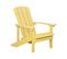 Chaise De Jardin Bois D'ingénierie Jaune Adirondack