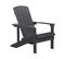 Chaise De Jardin Bois D'ingénierie Gris Foncé Adirondack