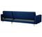 Canapé Angle Gauche Convertible En Velours Bleu Marine 4 Places Aberdeen