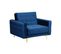 Velours Fauteuil Bleu Marine Aberdeen