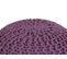 Pouf En Coton Violet 50 X 35 Cm Conrad