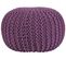 Pouf En Coton Violet 50 X 35 Cm Conrad