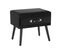 Table De Chevet Velours Noir Eurostar