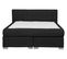 Lit Boxspring En Tissu Noir 140 X 200 Cm Admiral