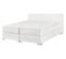 Lit Boxspring En Cuir Pu Blanc 140 X 200 Cm President