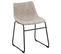 Chaise De Salle à Manger Set De 2 Tissu Beige Batavia