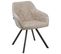 Chaise De Salle à Manger Set De 2 Tissu Beige Monee