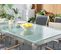 Table De Jardin 180 X 90 Cm Verre Transparent Grosseto