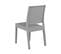 Lot De 4 Chaises De Jardin Gris Clair Fossano