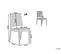 Lot De 4 Chaises De Jardin Gris Clair Fossano