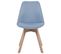 Chaise De Salle à Manger Set De 2 Tissu Bleu Clair Dakota