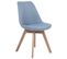 Chaise De Salle à Manger Set De 2 Tissu Bleu Clair Dakota