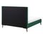 Lit Double En Velours Vert 140x200 Cm Bayonne